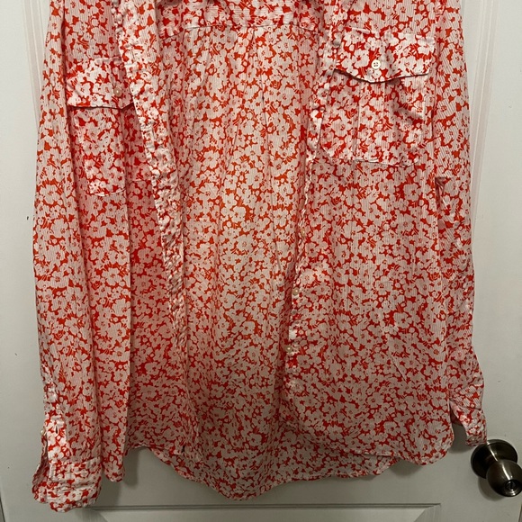 Lauren Ralph Lauren Floral Button Down Shirt Size Medium - Picture 6 of 8